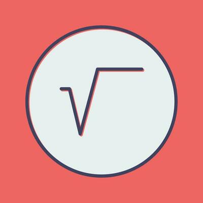 Square Root Symbol Vector Icon