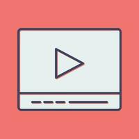 Video Player Vector Icon