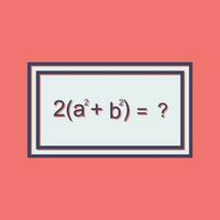 icono de vector de fórmula de solución