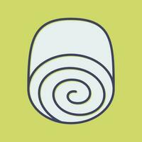 Swiss roll Vector Icon