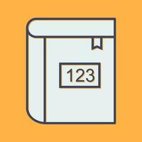 Math Book Vector Icon