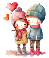 Couple Boy And Girl Valentines png