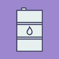 Oil Barrel Vector Icon