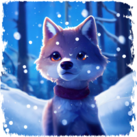 Winter Animal Sublimation png