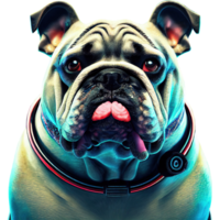 cyberpunk chien sublimation ai génératif png