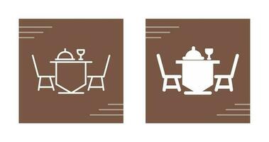 Dinner Table Vector Icon