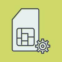 SIM Management Vector Icon