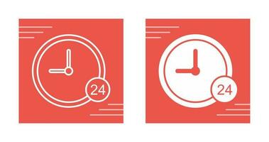 24 Hour Service Vector Icon