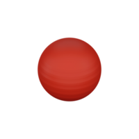 3D Illustration of Red Swiss Ball Icon. png