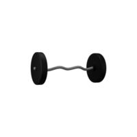 3D Render Style Barbell Icon In Grey Color. png
