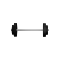 3D Render of Barbell Icon In Grey Color. png