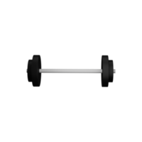 3d geven van barbell icoon in grijs kleur. png