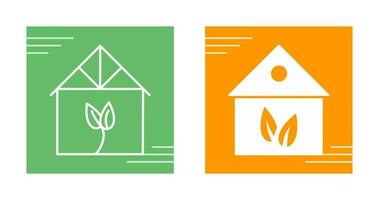 Green House Vector Icon