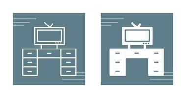 Television Set with Vector Icon