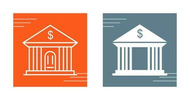 Bank Building Vector Icon