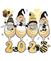 contento nuevo año 2023 sublimación ai generativo png