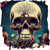 Skull Art Sublimation png