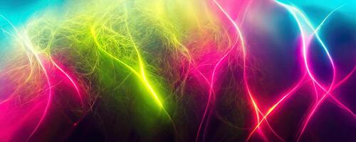 illustration of gaming background abstract, cyberpunk style of gamer  wallpaper, neon glow light of sci-fi. Glowing iridescent neon lights for  both light and dark backgrounds. Generative AI 23486370 Stock Photo at  Vecteezy