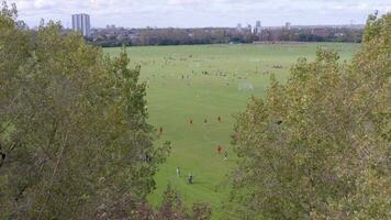 Football Matches at Hackney Marshes in London video