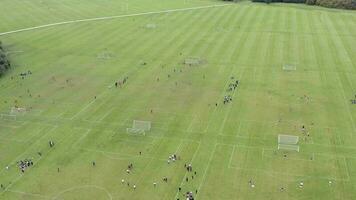 Football Matches at Hackney Marshes in London video