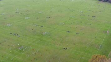 Sunday League Football Matches Taking Place at Hackney Marshes in London video