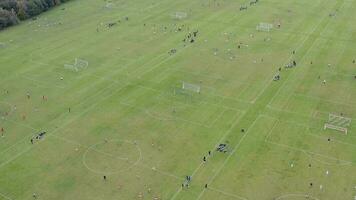 Football Matches at Hackney Marshes in London video