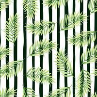 Abstract exotic plant seamless pattern. Tropical palm leaves pattern. Fern leaf wallpaper. Botanical texture. Floral background. vector