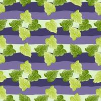 Stylized tropical leaves seamless pattern. Decorative leaf background. vector