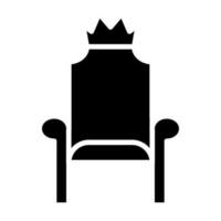 diseño de icono de trono vector