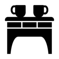 Coffee Table Icon Design vector