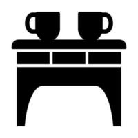 Coffee Table Icon Design vector