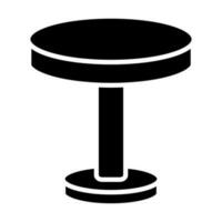 Round Table Icon Design vector