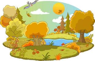 Vector Illustration Of Nature Background