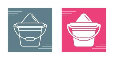 Sand Bucket Vector Icon