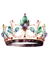 drottning krona akvarell sublimering ai generativ png