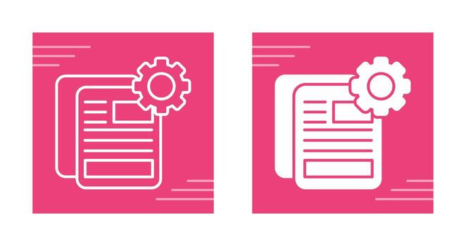 Document Setting Vector Icon