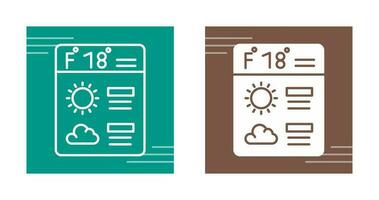 icono de vector de pronóstico