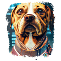 Cyberpunk Dog Sublimation png