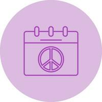 Peace Calendar Vector Icon