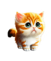 fofa gatinho sublimação clipart ai generativo png