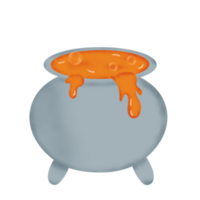 handritade halloween element png