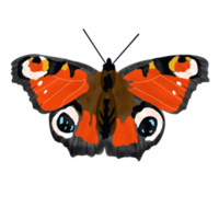 ilustração de borboleta desenhada de mão png