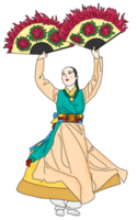 coreano tradicional danza png