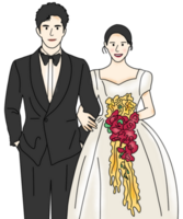 illustrazione di nozze disegnata a mano png