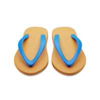 3d Flip flop rendere illustrazione png