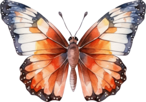 vlinder waterverf illustratie. ai gegenereerd png