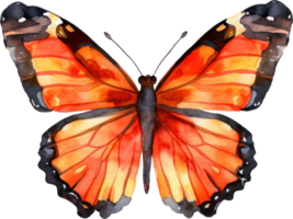 borboleta aguarela ilustração. ai gerado png