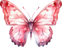 papillon aquarelle illustration. ai généré png