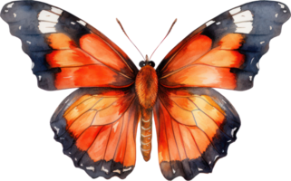 borboleta aguarela ilustração. ai gerado png