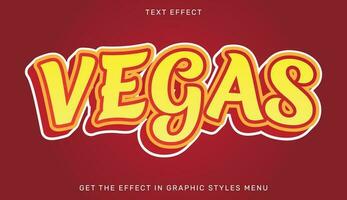 Vegas editable text effect template vector